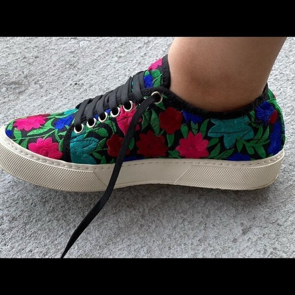 Joshua Sanders embroidered sneakers size 7 - Picture 9 of 12